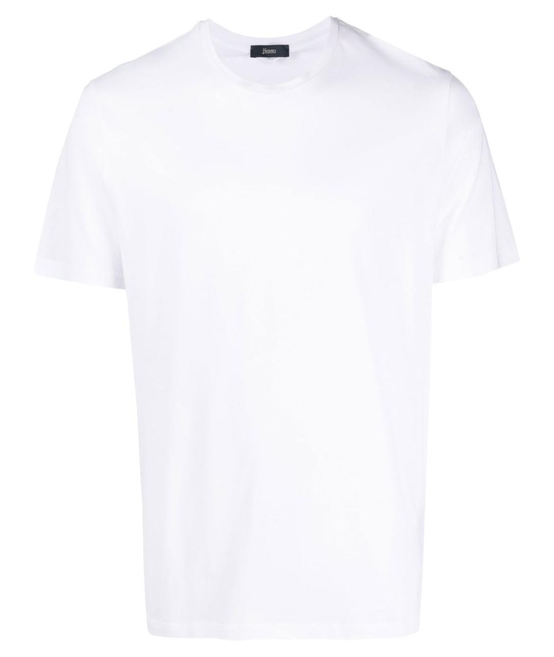 HERNO Белая хлопковая футболка, фото 1