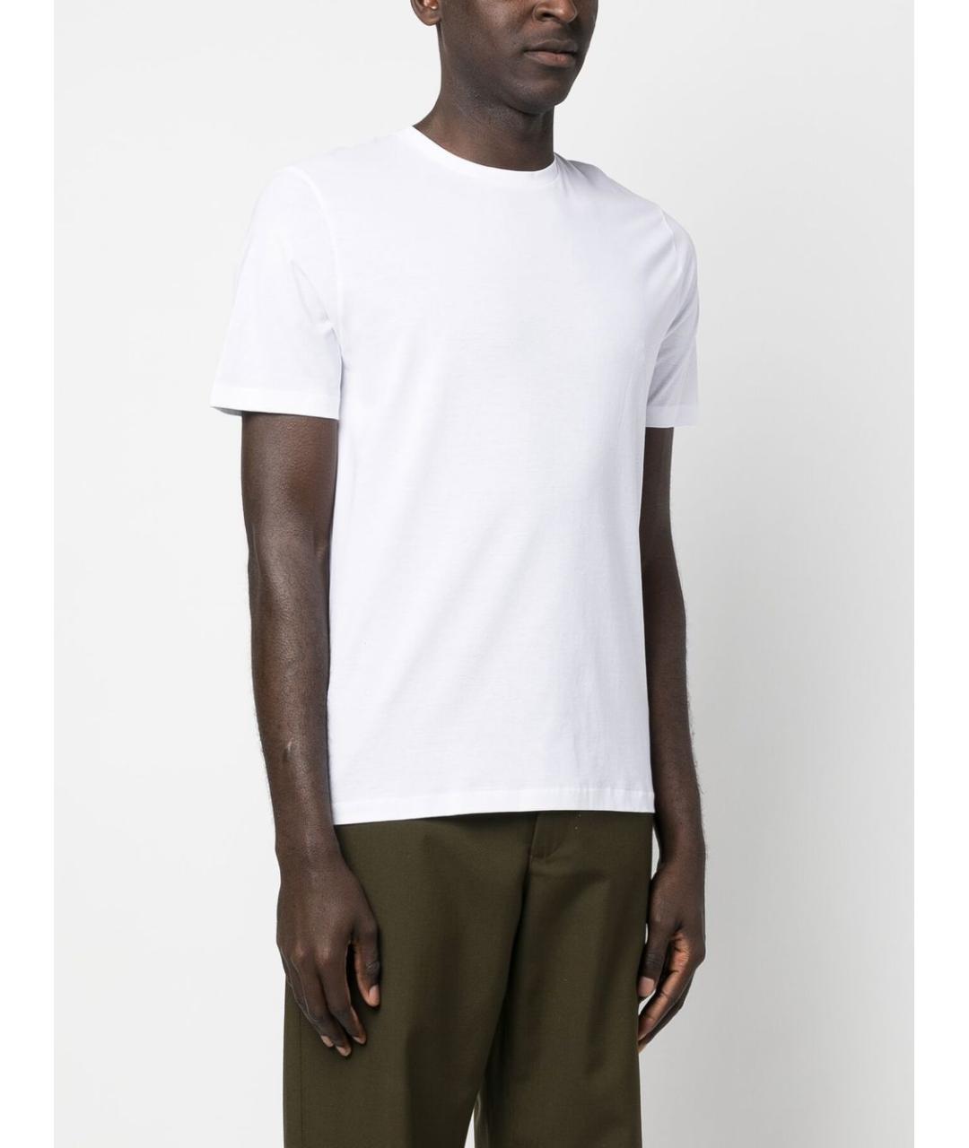 HERNO Белая хлопковая футболка, фото 4