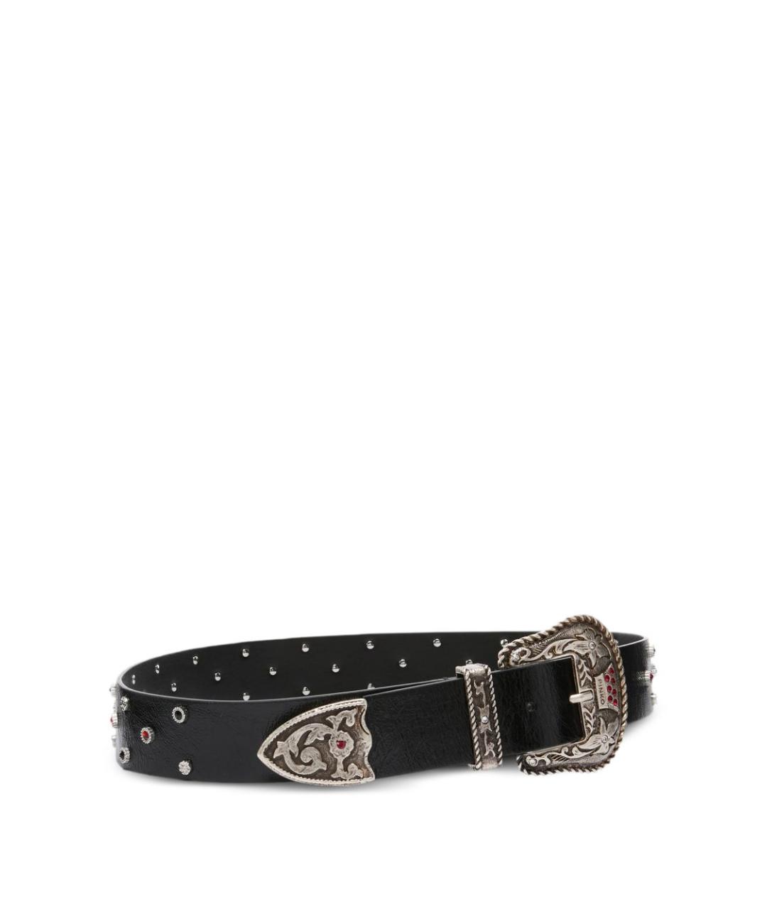 PINKO Черный кожаный ремень, фото 2
