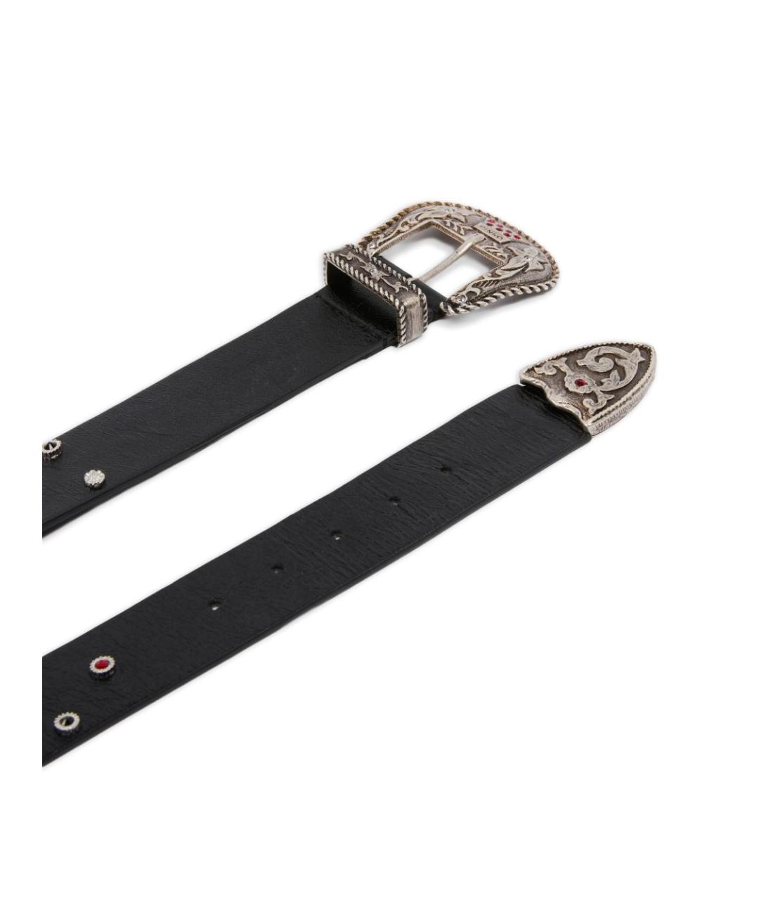 PINKO Черный кожаный ремень, фото 4