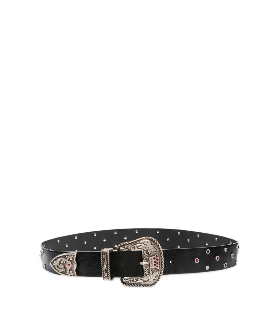 PINKO Черный кожаный ремень, фото 1