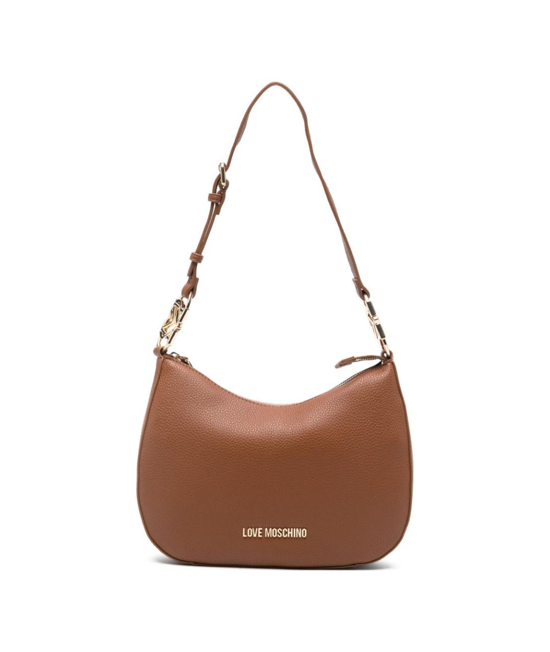 LOVE MOSCHINO Коричневая сумка через плечо из искусственной кожи, фото 1