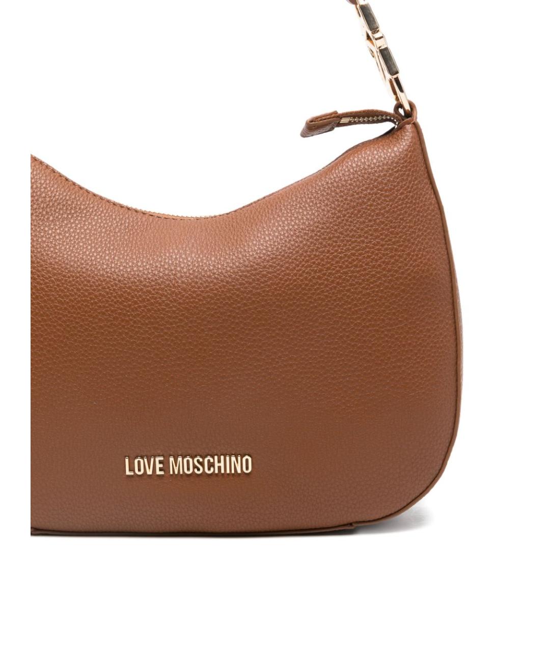 LOVE MOSCHINO Коричневая сумка через плечо из искусственной кожи, фото 2