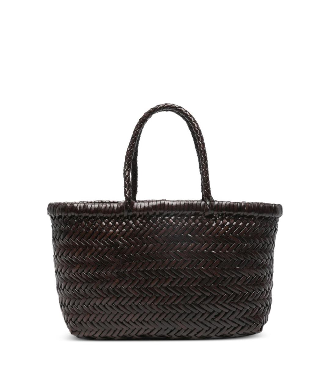 Dragon Diffusion Коричневая кожаная сумка тоут, фото 1