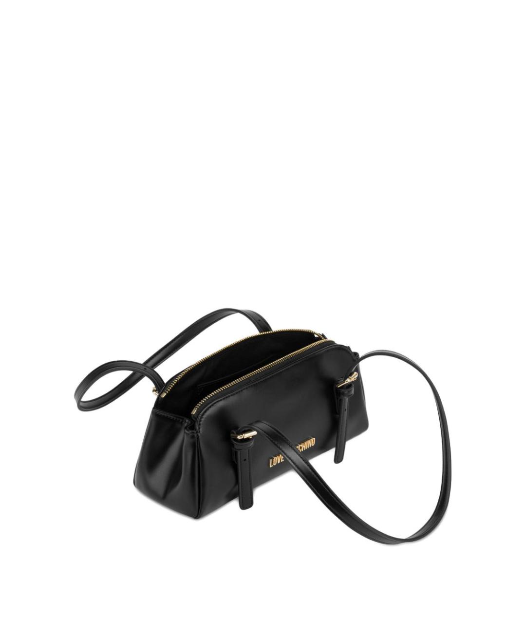 LOVE MOSCHINO Черная сумка через плечо из искусственной кожи, фото 3