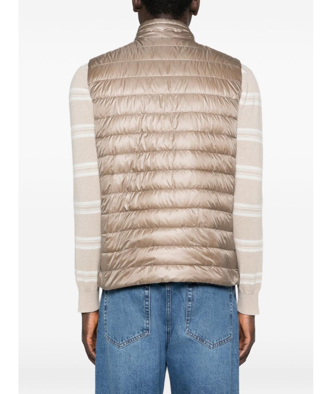 HERNO Бежевый полиамидовый жилет, фото 3