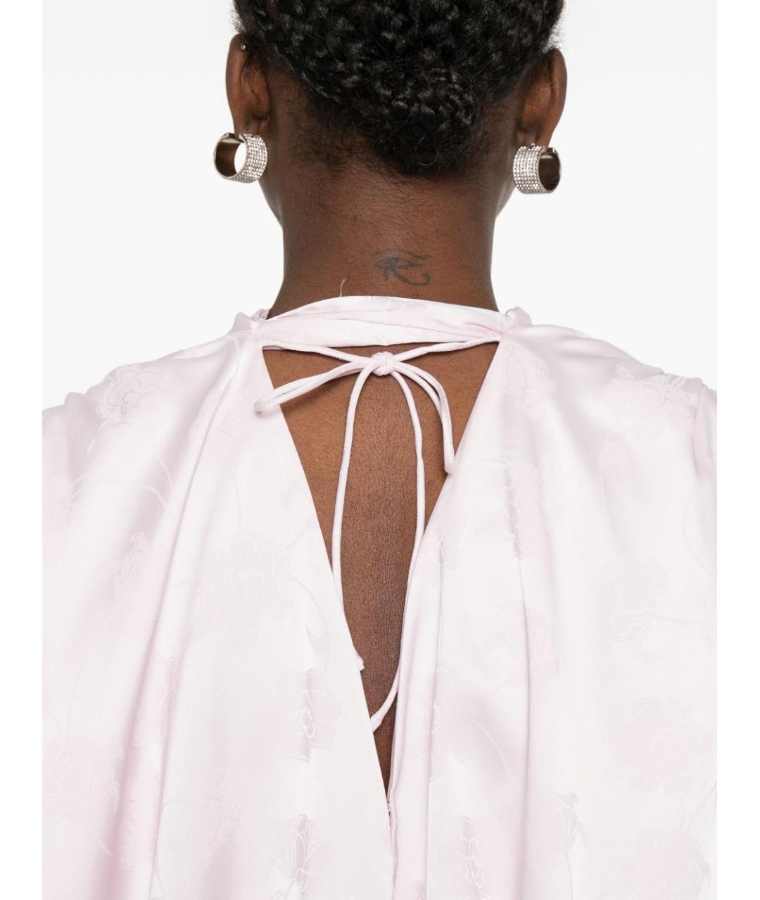 ROTATE Розовое полиэстеровое коктейльное платье, фото 2