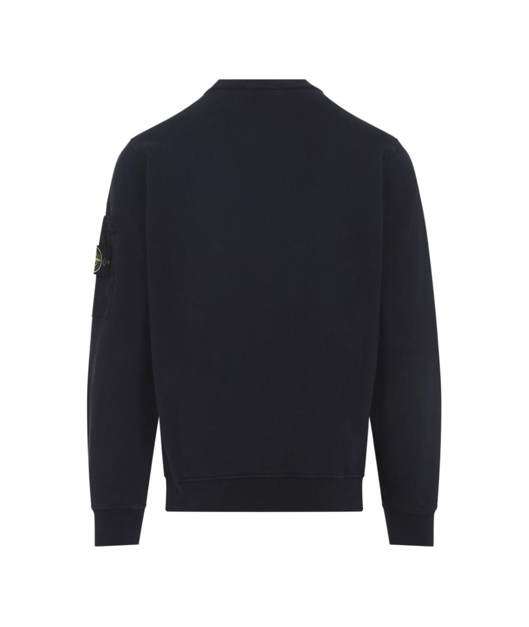 STONE ISLAND Синий хлопковый джемпер / свитер, фото 2