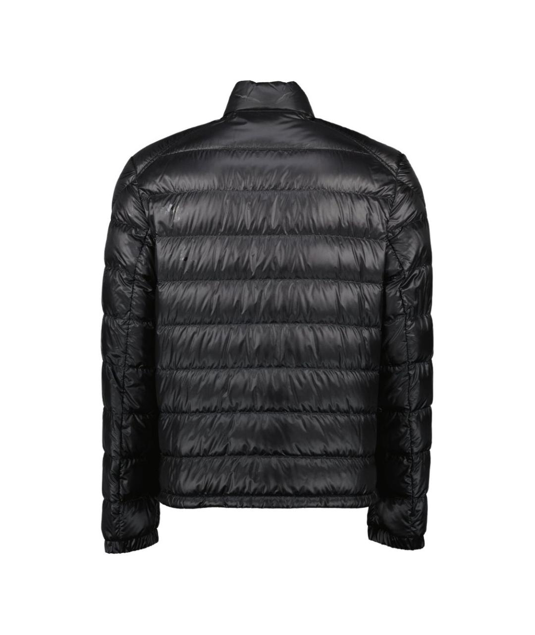 MONCLER Черный полиэстеровый пуховик, фото 4