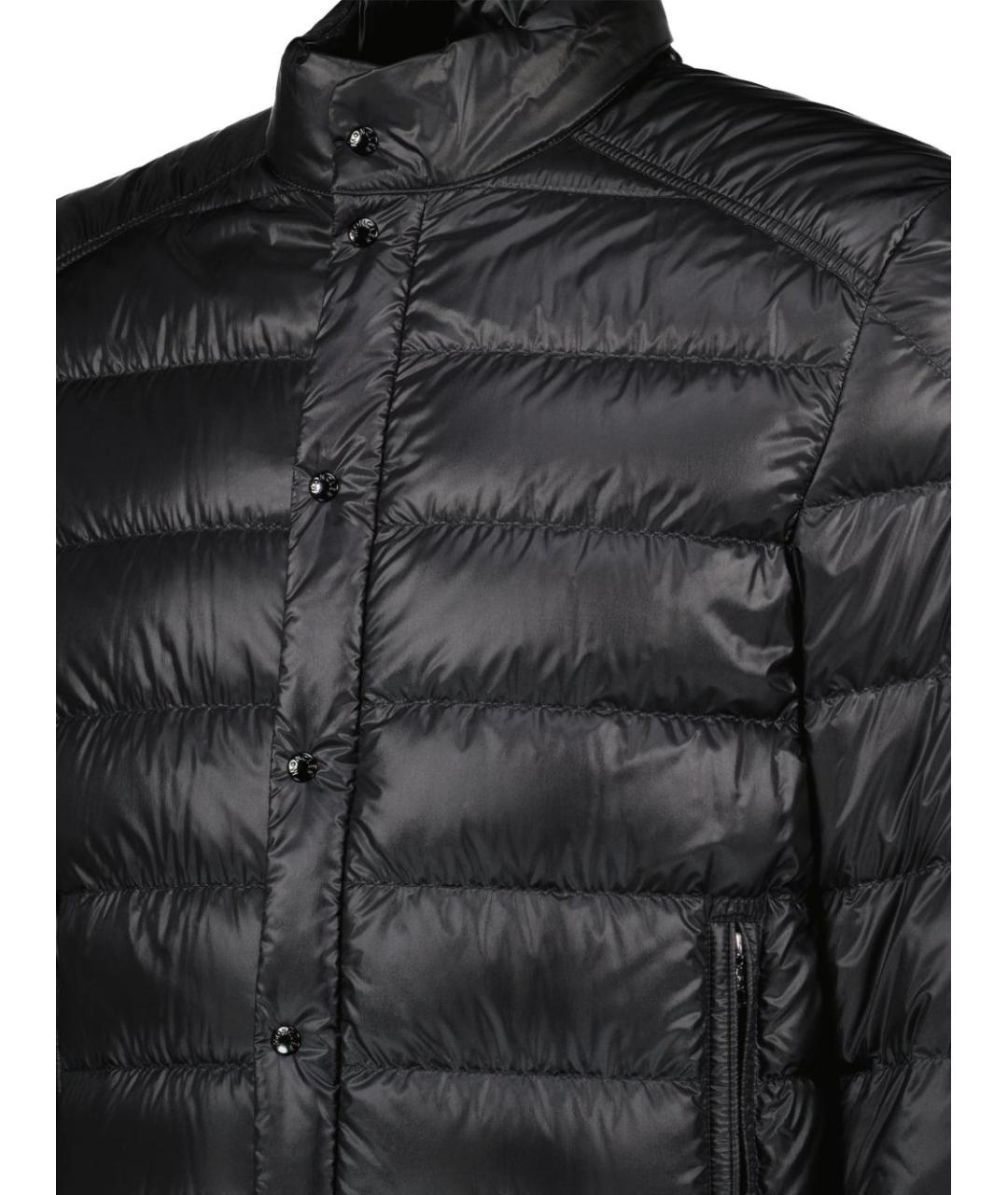 MONCLER Черный полиэстеровый пуховик, фото 3