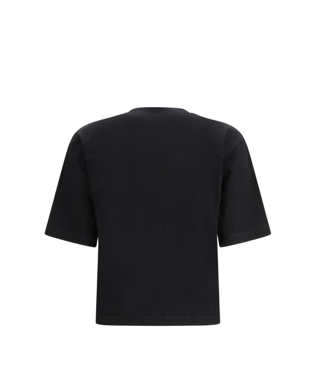 OFF-WHITE Черная хлопковая футболка, фото 2