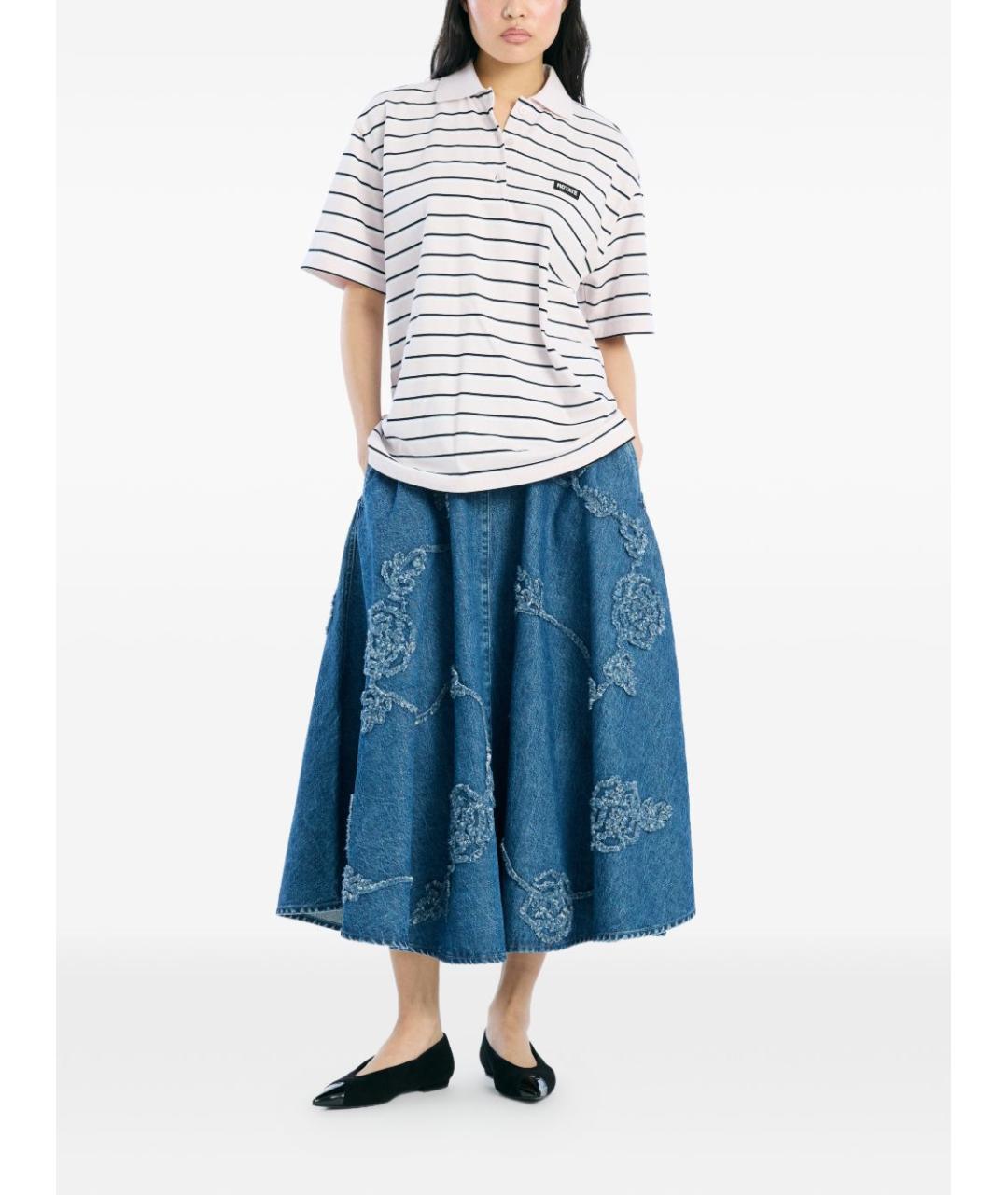 ROTATE Розовая хлопковая футболка, фото 2