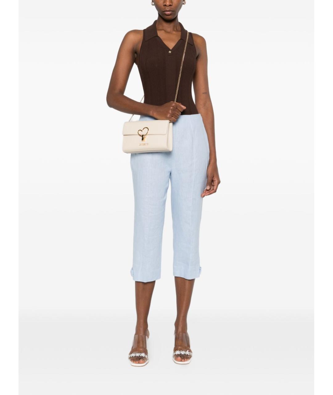 LOVE MOSCHINO Бежевая сумка через плечо из искусственной кожи, фото 2