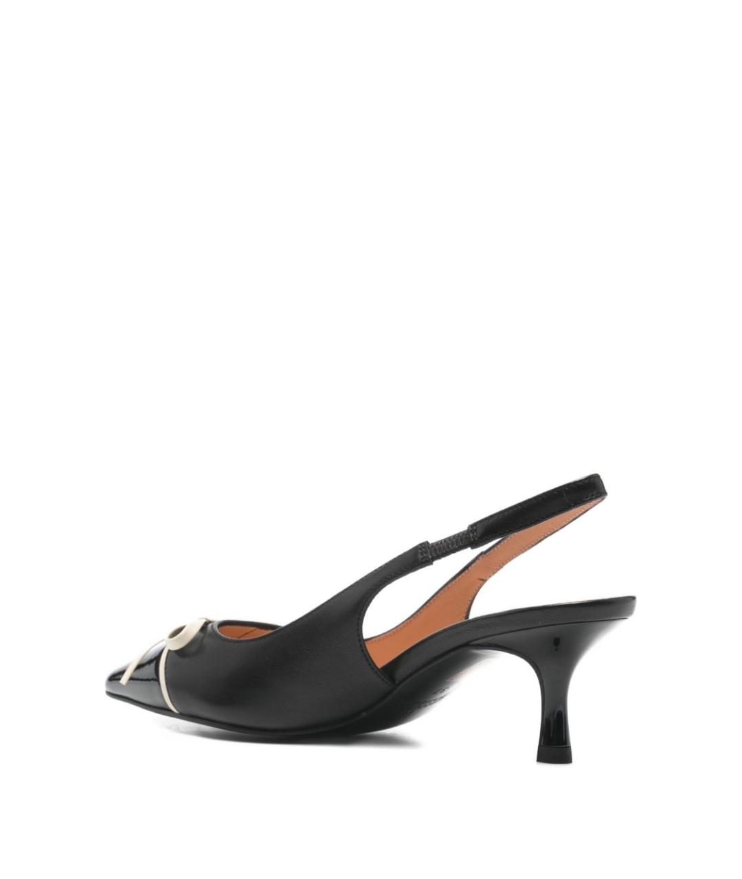 LOVE MOSCHINO Черные кожаные туфли, фото 3