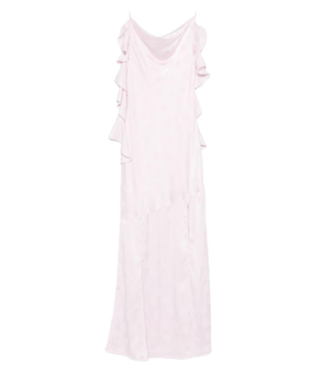 ROTATE Розовое полиэстеровое платье, фото 1