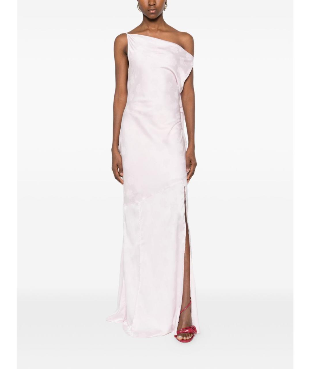 ROTATE Розовое полиэстеровое платье, фото 5