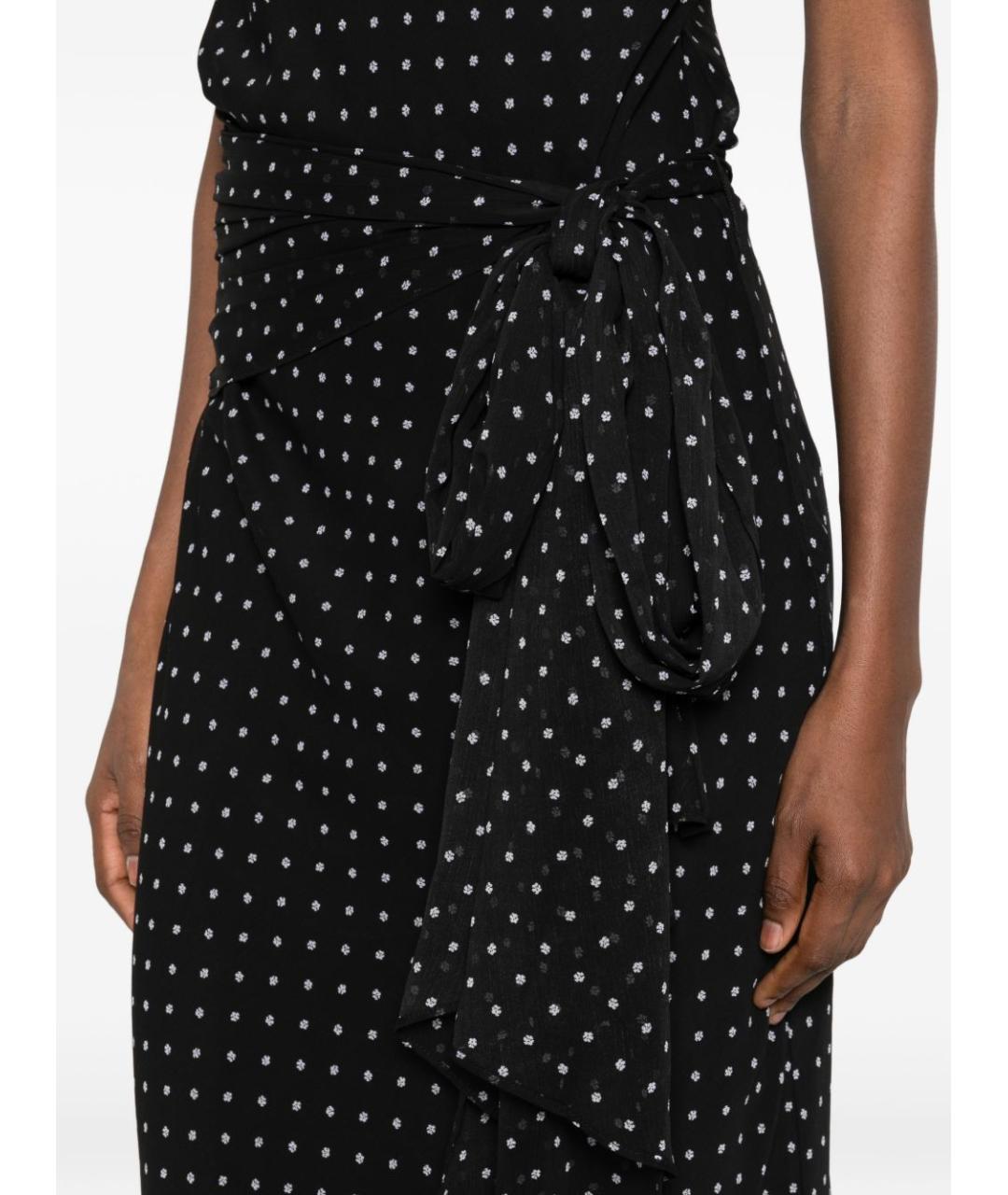 ROTATE Черное полиэстеровое вечернее платье, фото 5