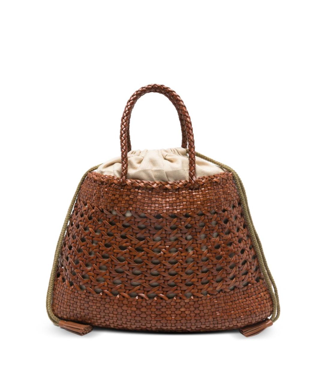 Dragon Diffusion Коричневая кожаная сумка тоут, фото 1