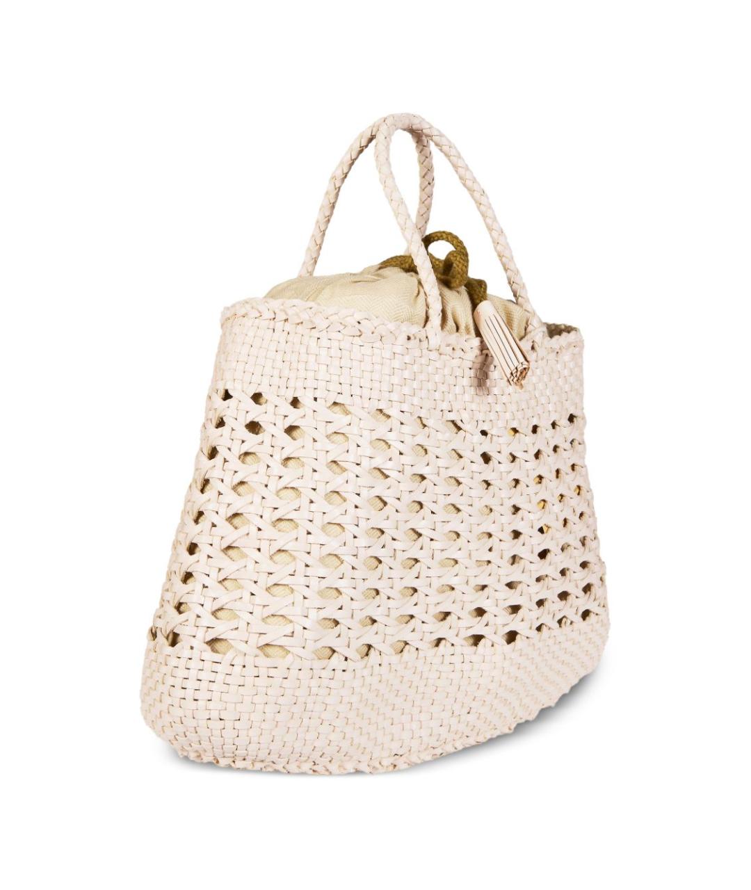 Dragon Diffusion Бежевая кожаная сумка тоут, фото 2