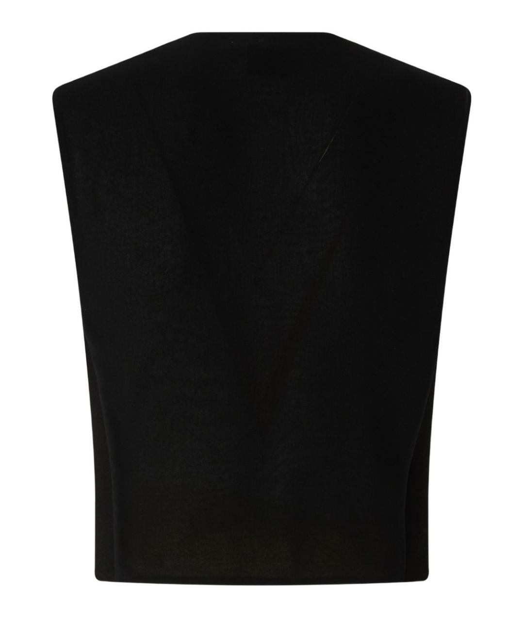 PINKO Черный вискозный жилет, фото 2