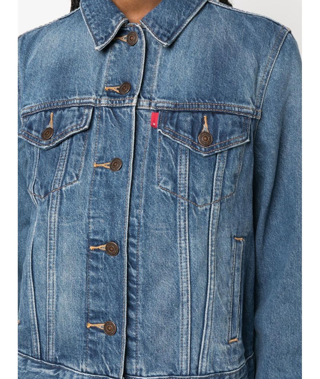 LEVI'S Синяя деним куртка, фото 3