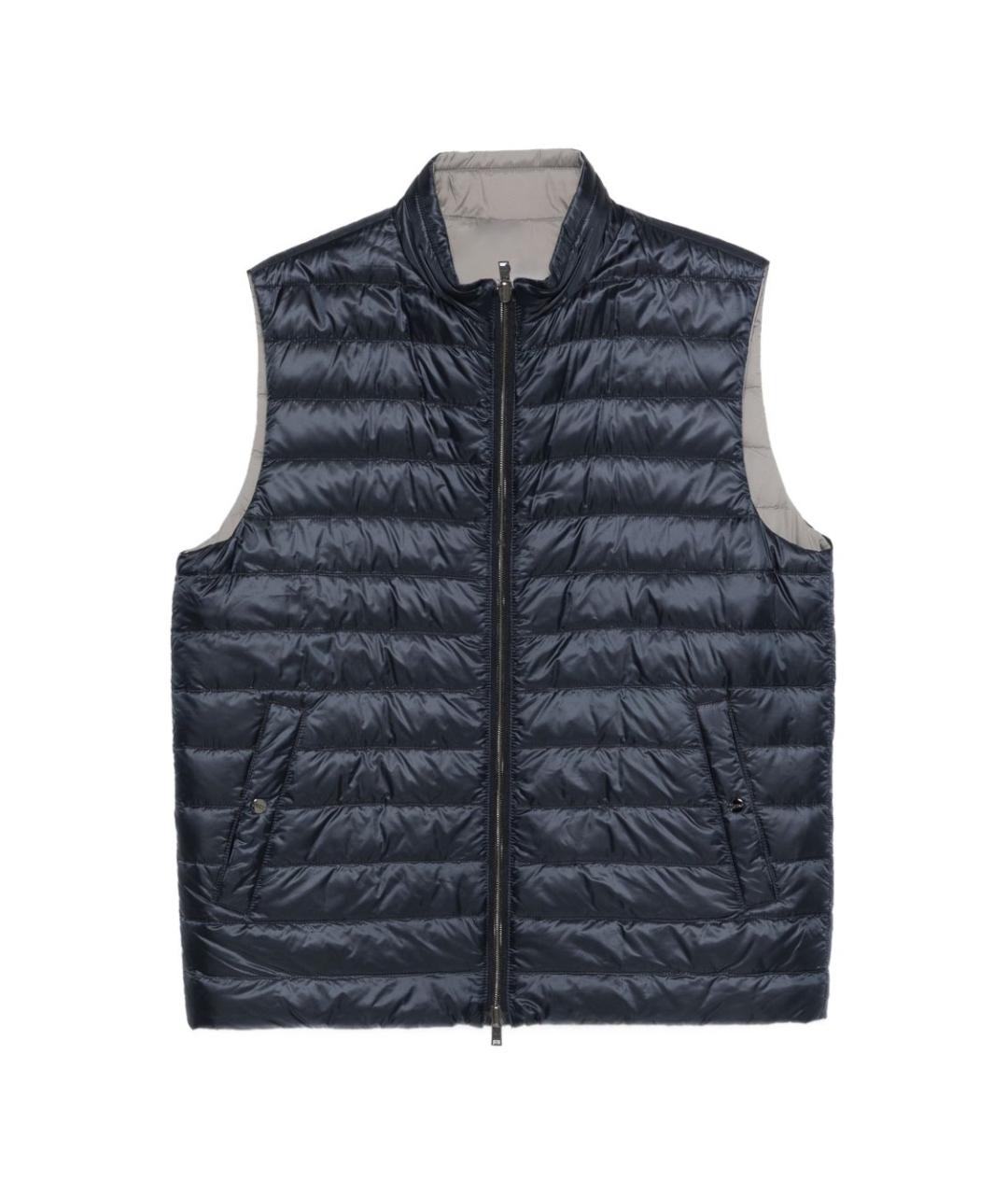 HERNO Темно-синий полиамидовый жилет, фото 1