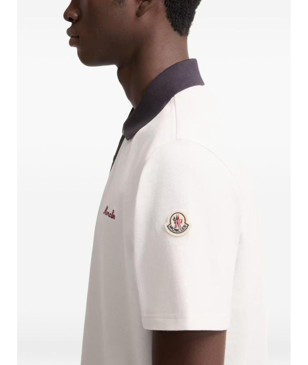 MONCLER Мульти хлопковое поло с коротким рукавом, фото 3