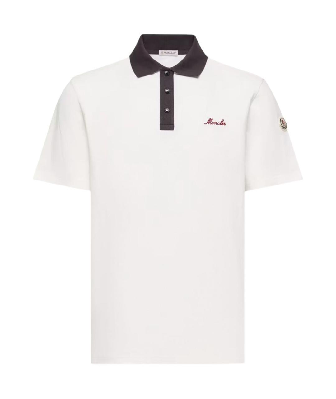 MONCLER Мульти хлопковое поло с коротким рукавом, фото 1