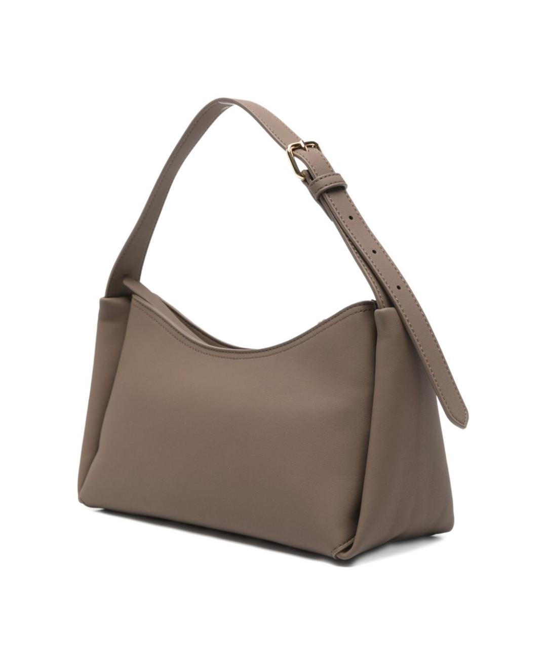 LOVE MOSCHINO Коричневая сумка с короткими ручками из искусственной кожи, фото 2