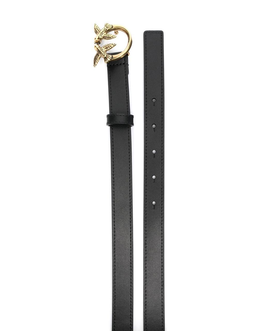 PINKO Черный кожаный ремень, фото 2