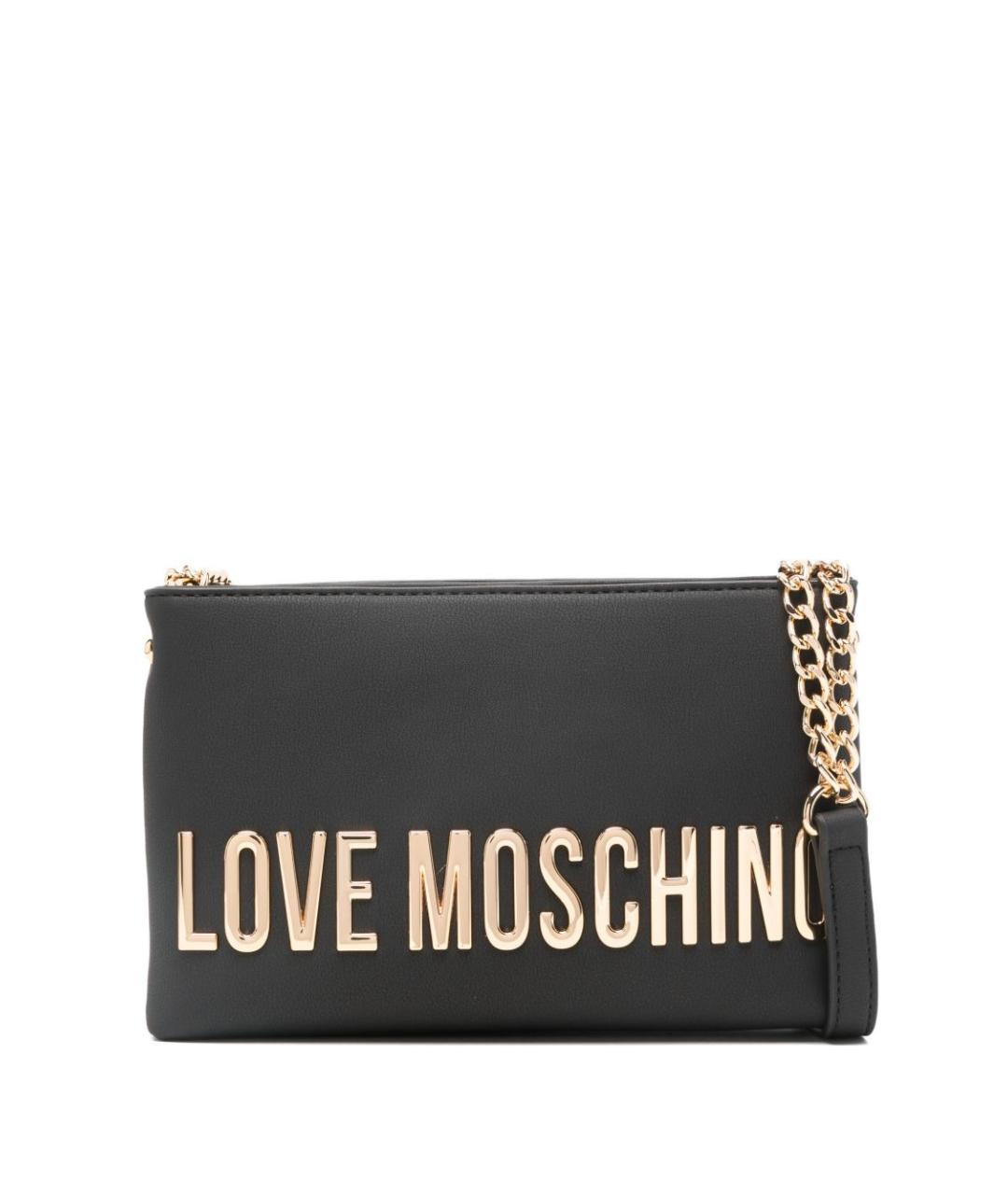 LOVE MOSCHINO Черная сумка через плечо из искусственной кожи, фото 1