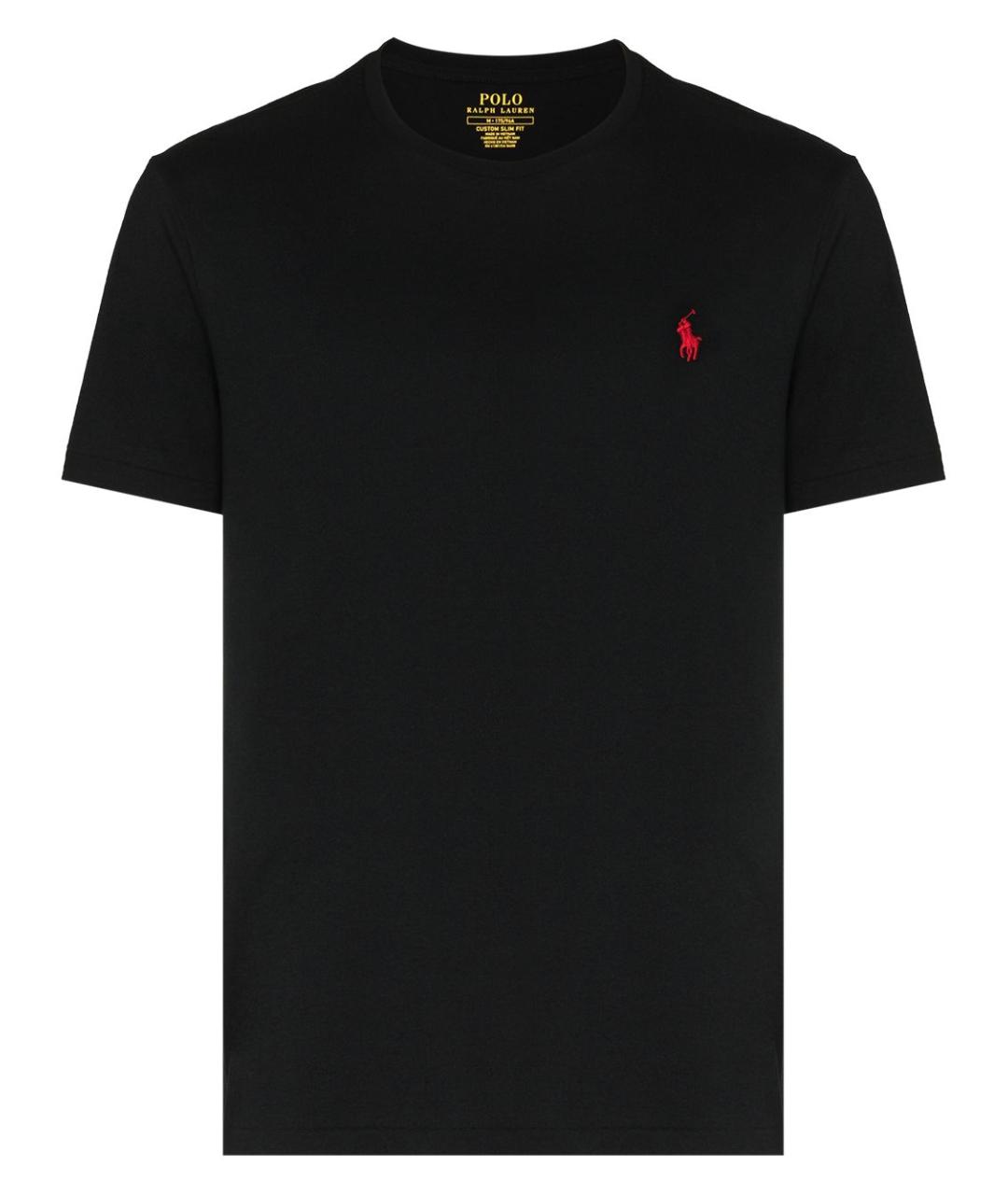 POLO RALPH LAUREN Черная хлопковая футболка, фото 1