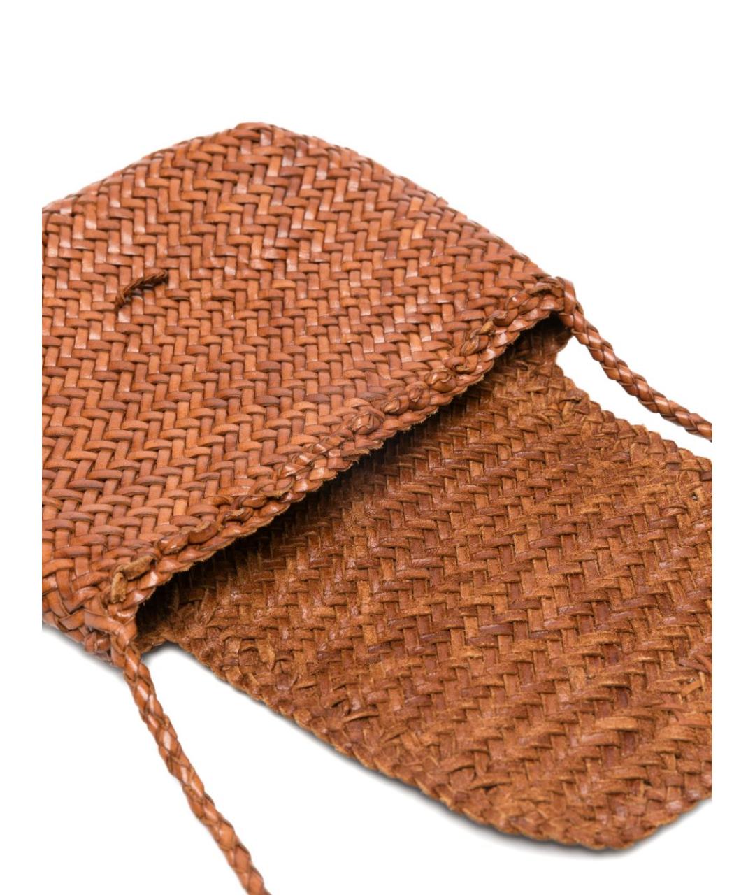 Dragon Diffusion Коричневая кожаная сумка через плечо, фото 4