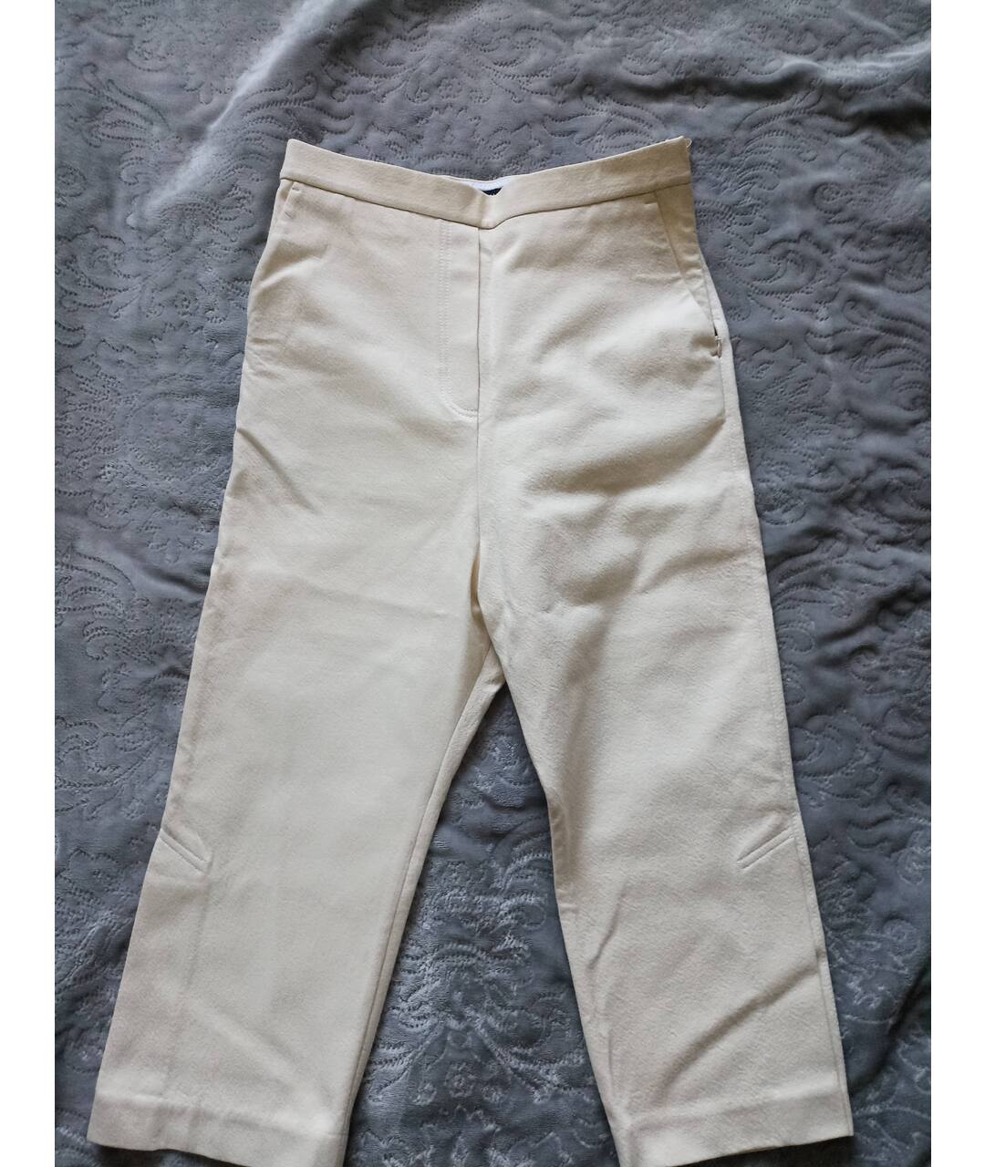 ELLERY Бежевые хлопковые прямые брюки, фото 8