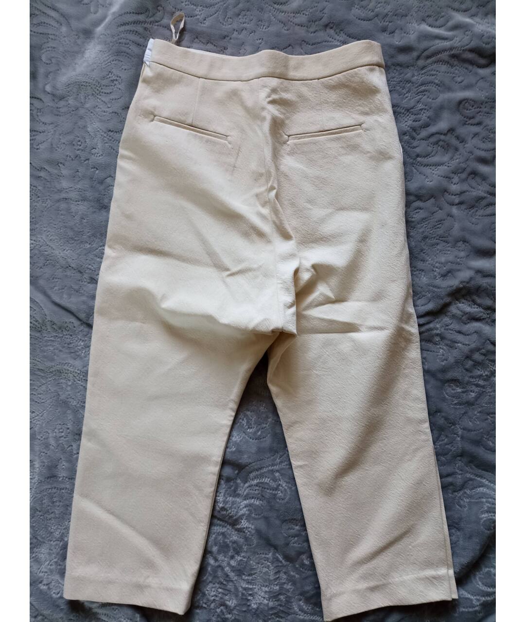 ELLERY Бежевые хлопковые прямые брюки, фото 2