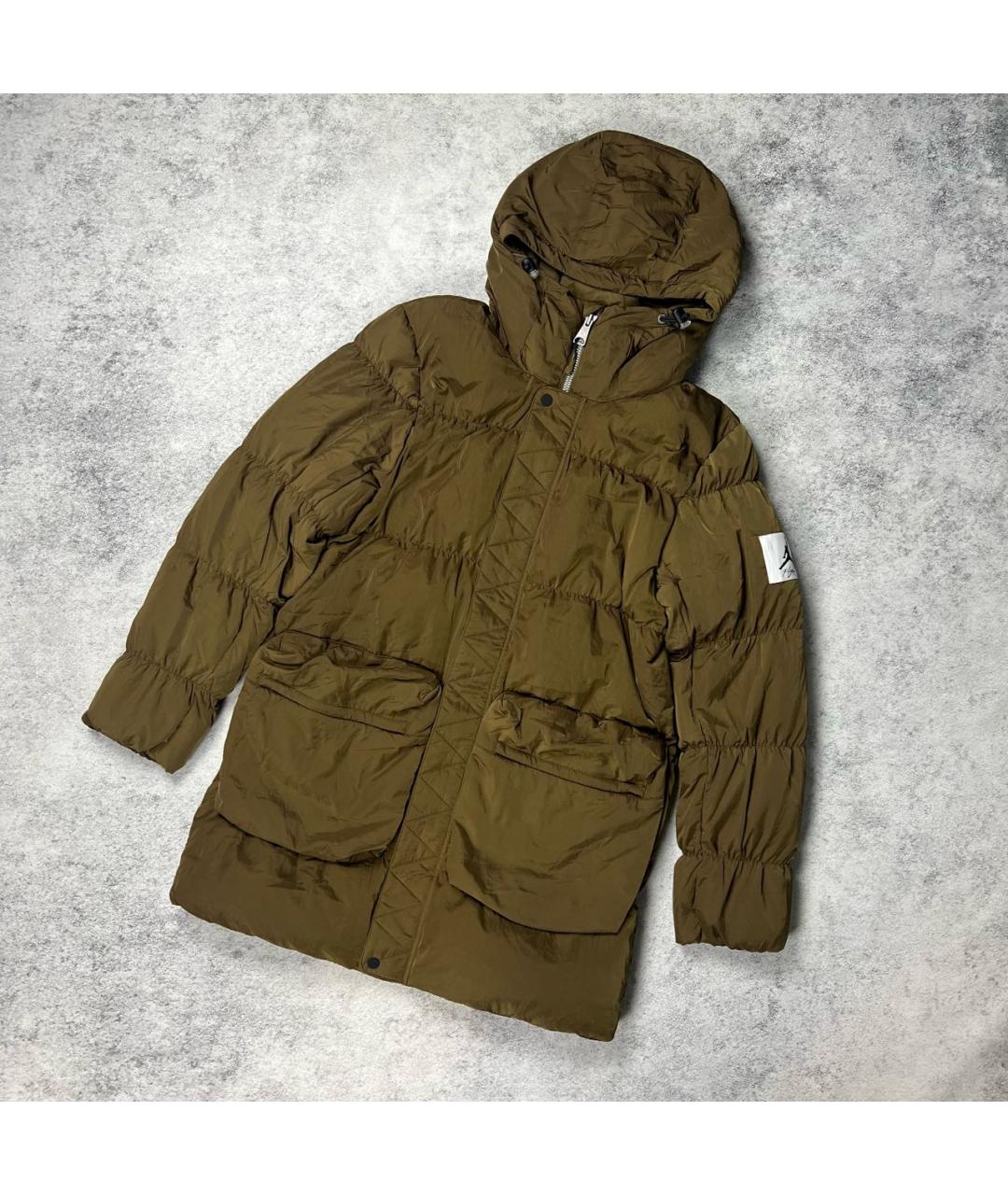 JORDAN Коричневый пуховик, фото 6