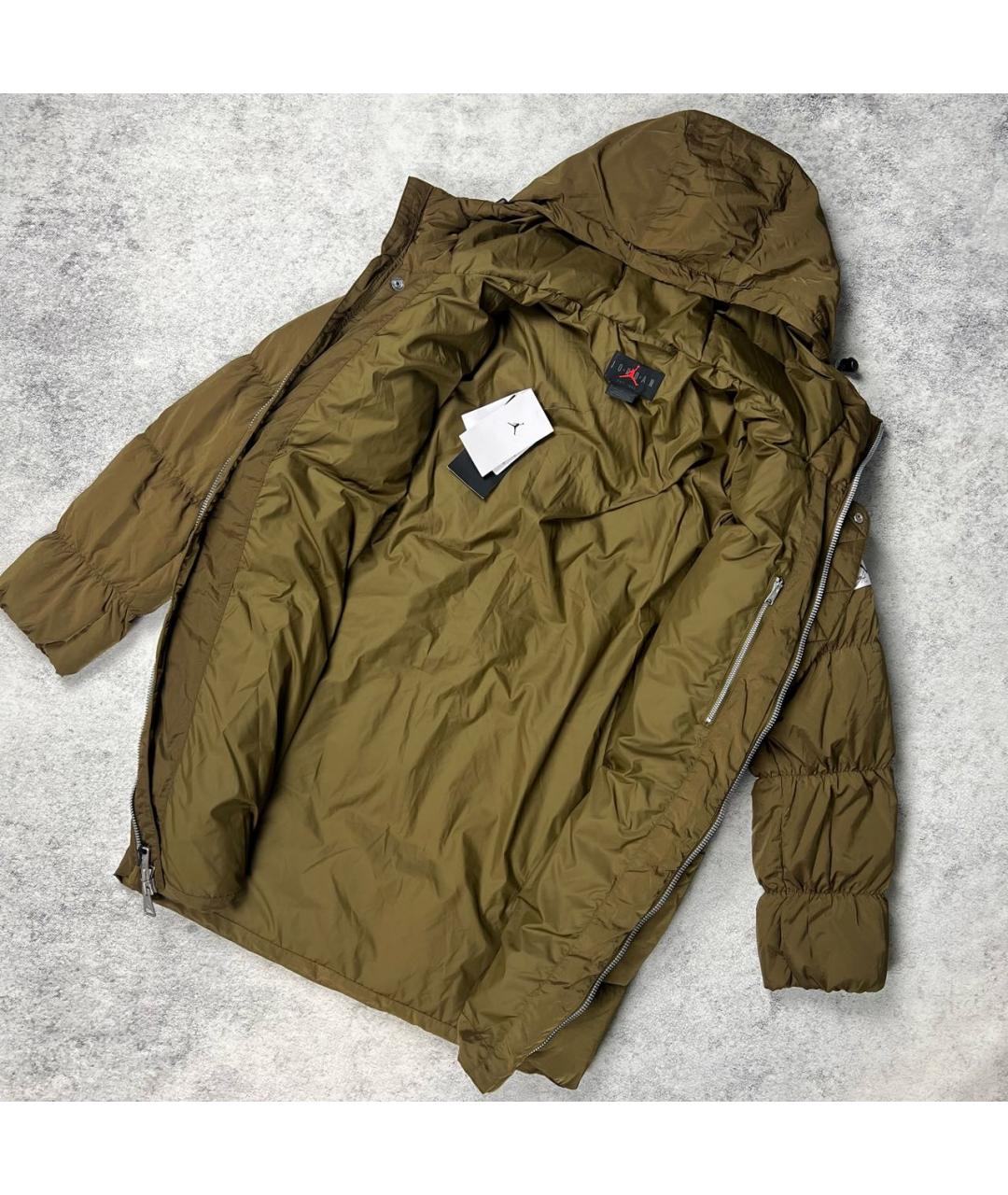 JORDAN Коричневый пуховик, фото 4