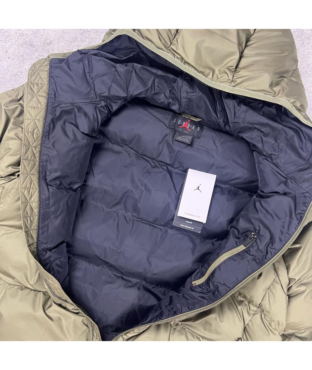 JORDAN Зеленый пуховик, фото 5