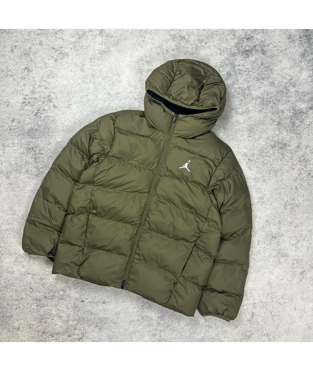 JORDAN Зеленый пуховик, фото 6