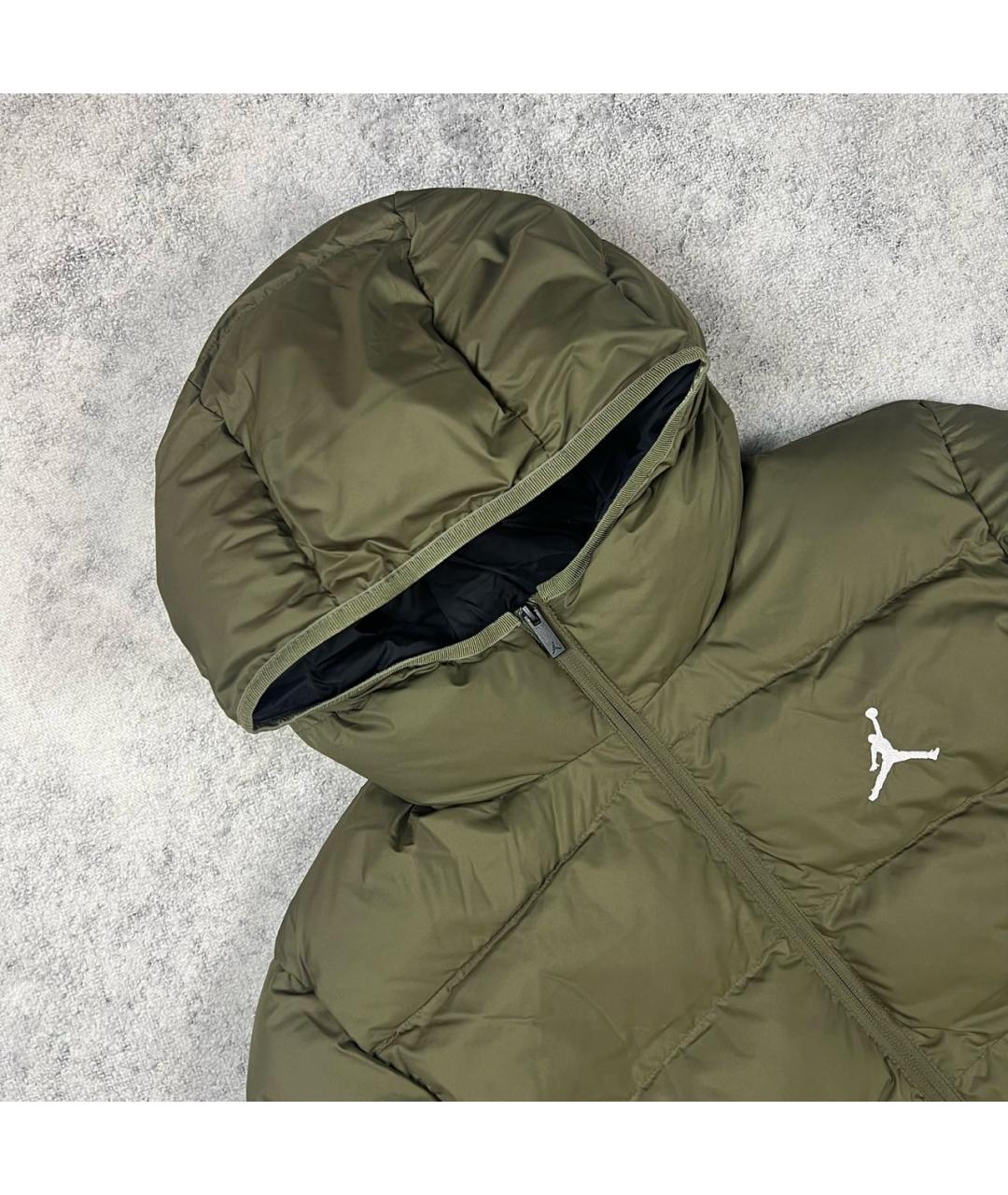 JORDAN Зеленый пуховик, фото 4