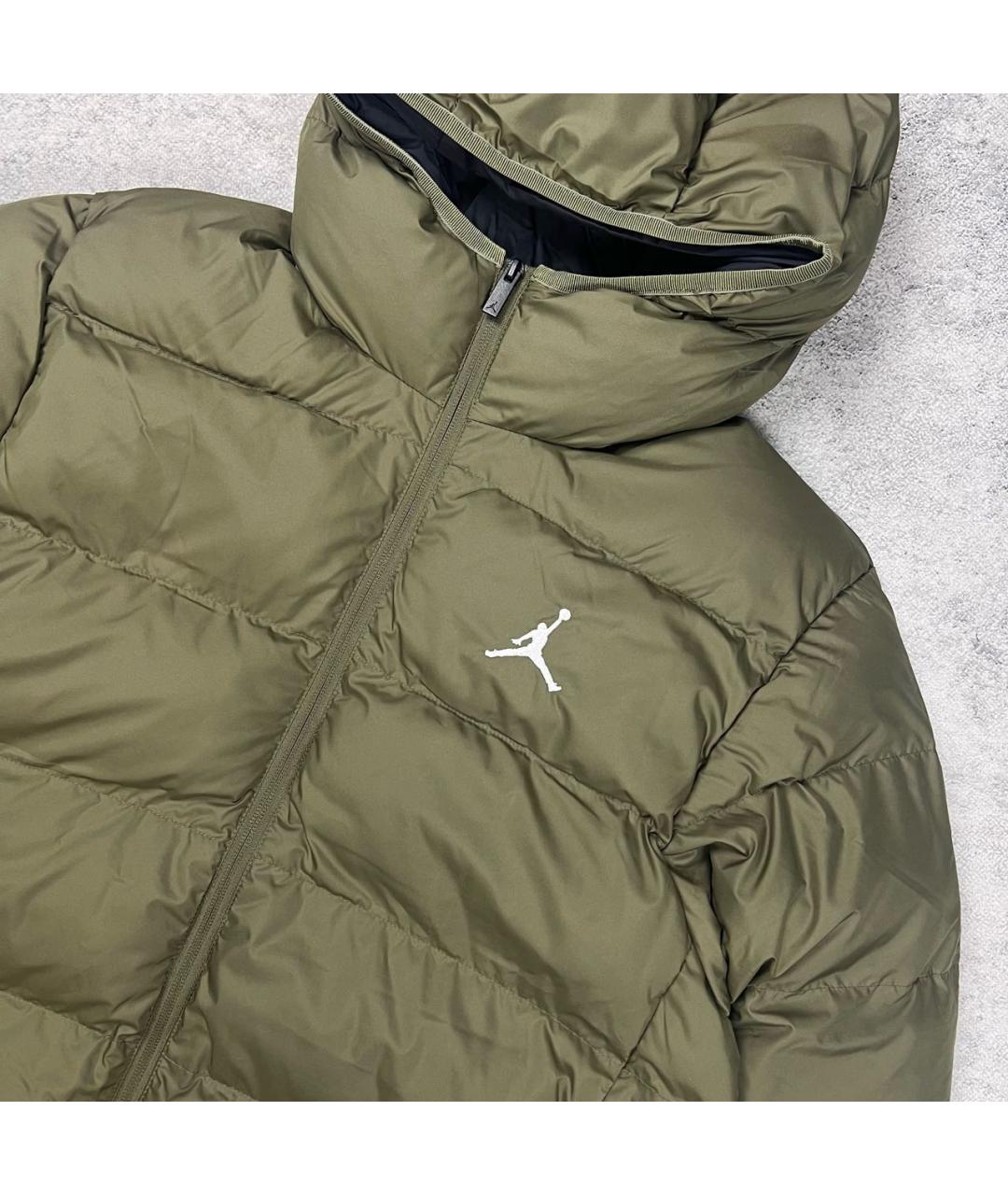 JORDAN Зеленый пуховик, фото 3