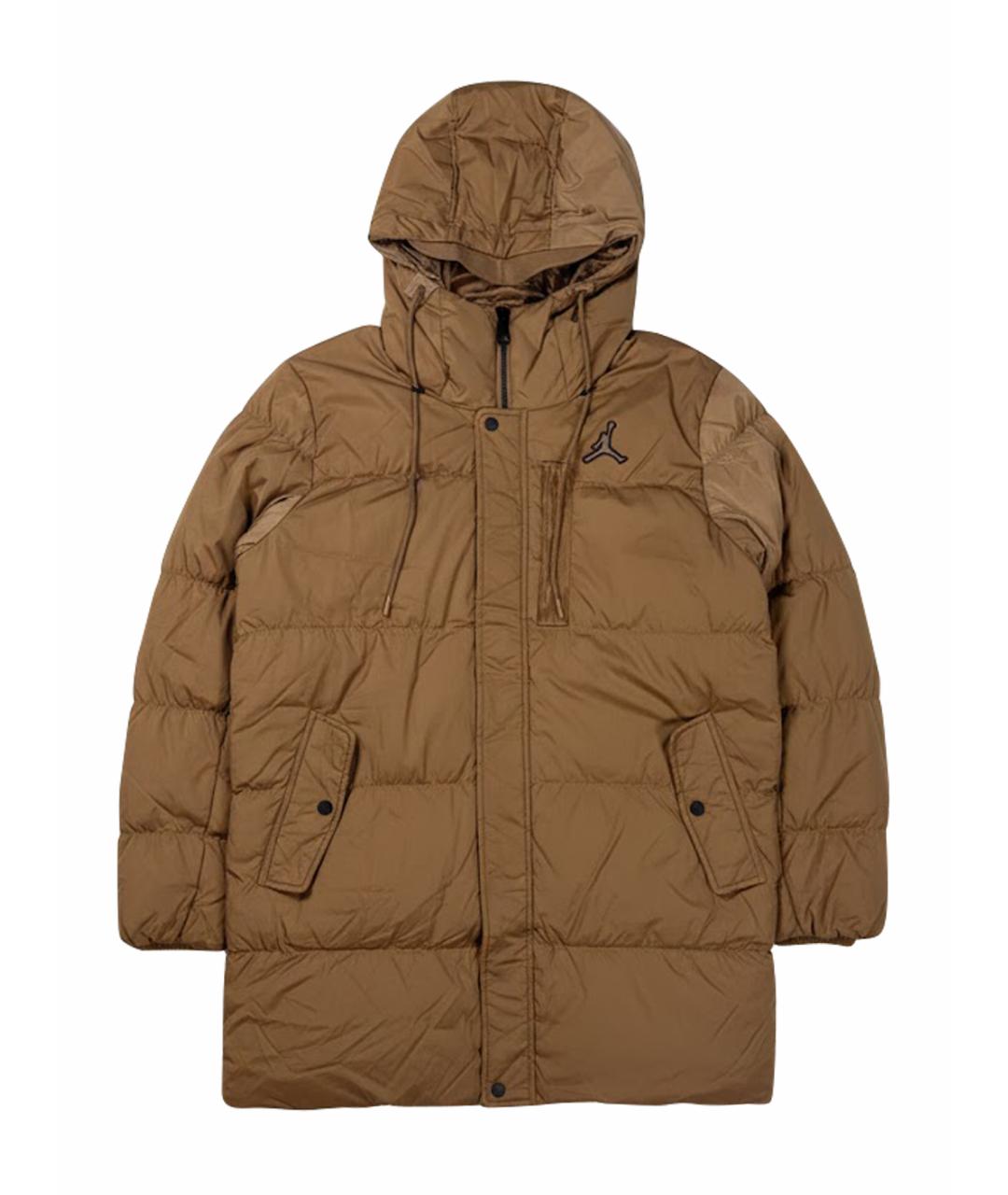 JORDAN Коричневый пуховик, фото 1