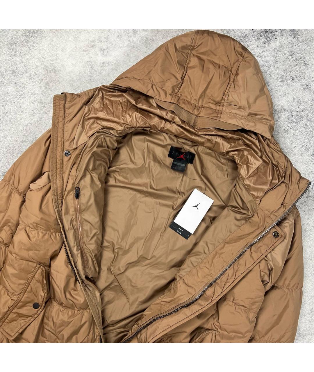 JORDAN Коричневый пуховик, фото 5