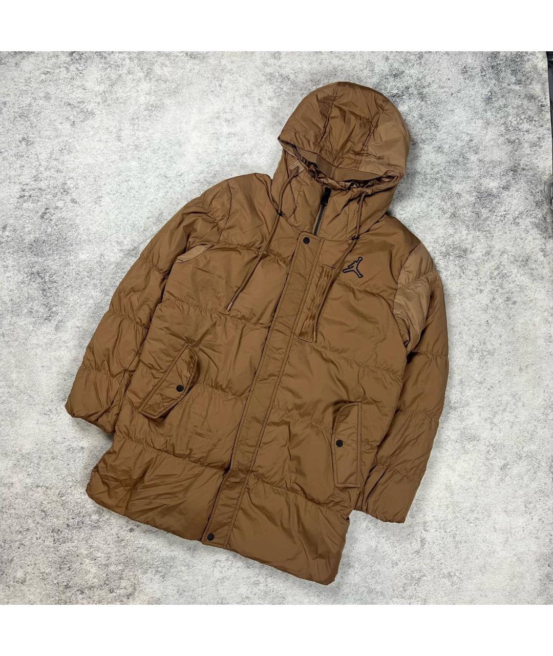 JORDAN Коричневый пуховик, фото 6