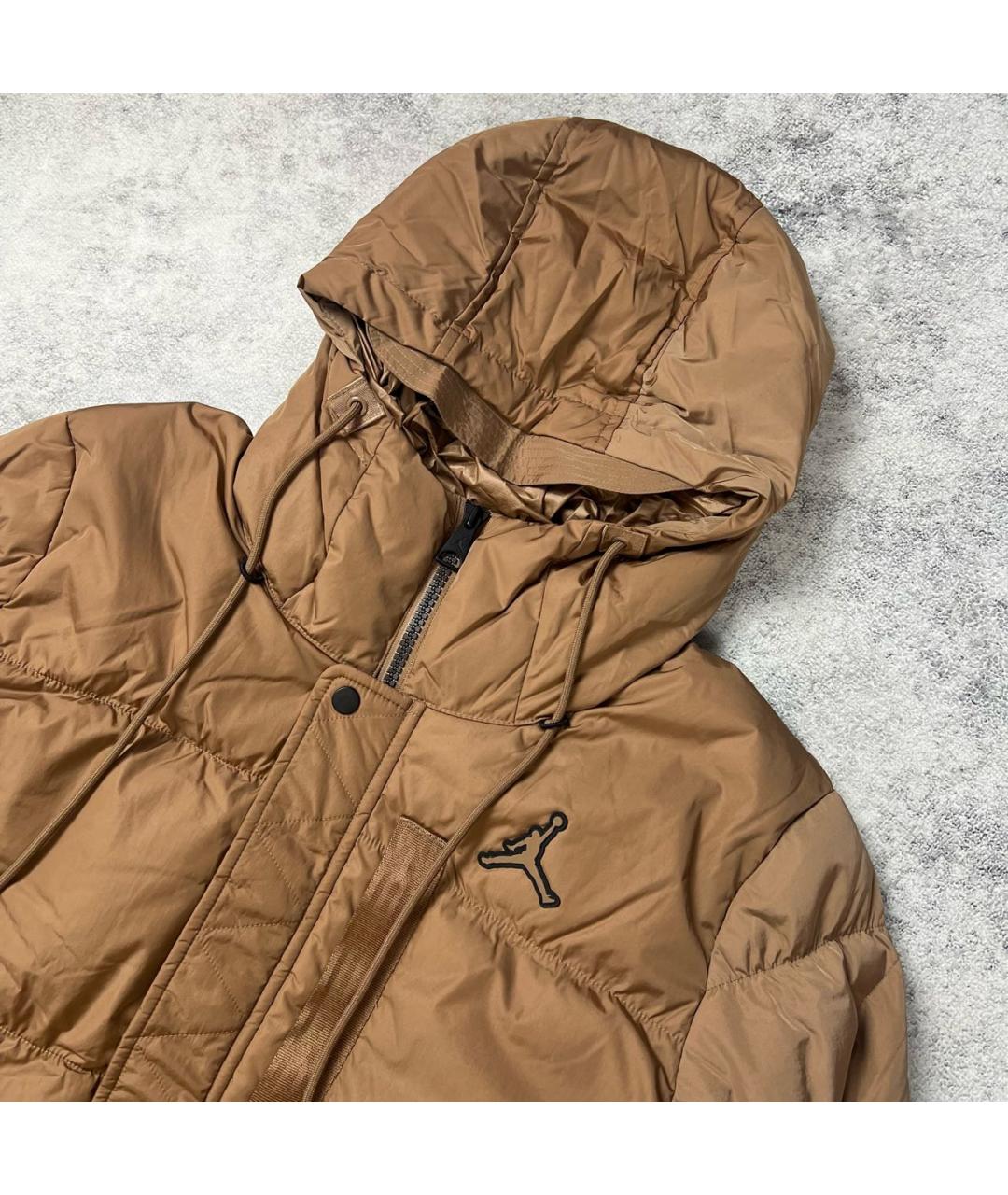 JORDAN Коричневый пуховик, фото 3