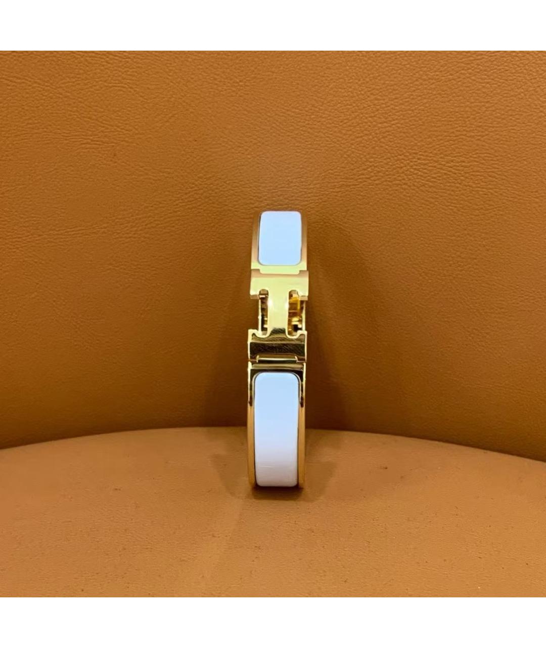 HERMES Золотой металлический браслет, фото 2
