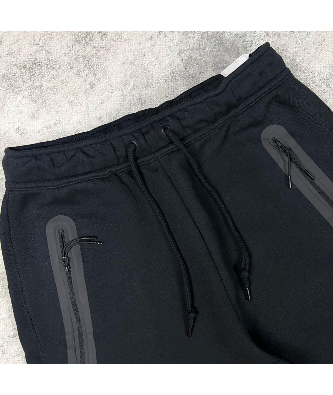 NIKE Черные хлопковые повседневные брюки, фото 3