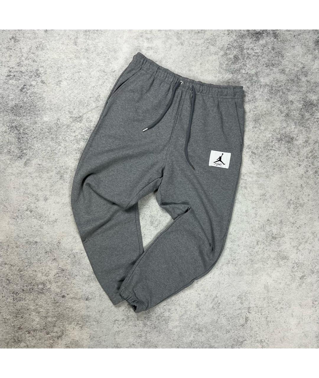 JORDAN Серые хлопковые повседневные брюки, фото 5