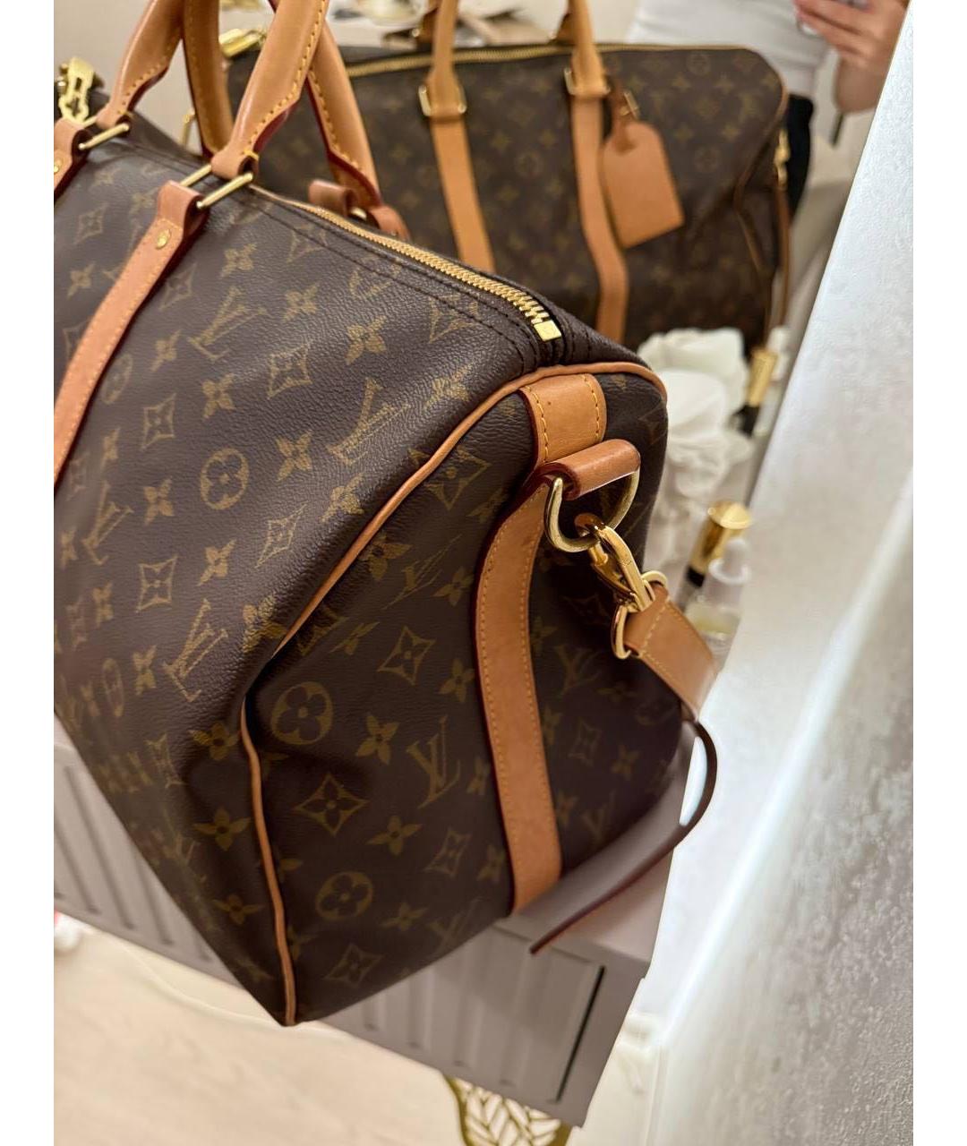 LOUIS VUITTON Коричневая дорожная/спортивная сумка, фото 3