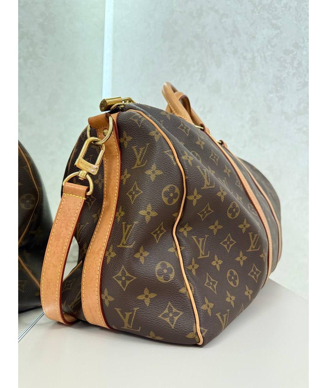 LOUIS VUITTON Коричневая дорожная/спортивная сумка, фото 6